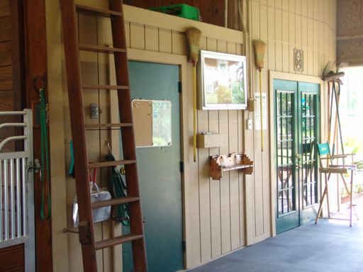 Tack room entrance